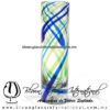 Tequilero Tradicional Hilo Jalado Bicolor. Fábrica de Vidrio Soplado Artesanal, made in México - Blown Glass Factory Store Tonala, Handcraft, Handmade.