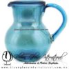 Jarra Bola Lustre Sólido y Asa de Color Azul Aguamarina, Artesanías de Vidrio - Blown Glass Pitchar Jar Hnadmade Jarra Bola Lustre Sólido y Asa de Color Azul Aguamarina, Artesanías de Vidrio - Blown Glass Pitchar Jar Hnadmade