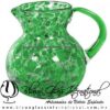 Jarra Bola Pintas y Asa de Color Verde jade, Artesanías de Vidrio Soplado - Blown Glass Pitchar Jar Handmade Jarra Bola Pintas y Asa de Color Verde jade, Artesanías de Vidrio Soplado - Blown Glass Pitchar Jar Handmade