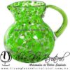 Jarra Bola Pintas y Asa de Color Verde Lima, Artesanías de Vidrio Soplado - Blown Glass Pitchar Jar Handmade Jarra Bola Pintas y Asa de Color Verde Lima, Artesanías de Vidrio Soplado - Blown Glass Pitchar Jar Handmade