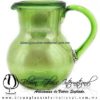 Jarra Bola Lustre Sólido y Asa de Color Verde Lima, Artesanías de Vidrio - Blown Glass Pitchar Jar Hnadmade Jarra Bola Lustre Sólido y Asa de Color Verde Lima, Artesanías de Vidrio - Blown Glass Pitchar Jar Hnadmade