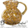 Jarra Bola Pintas y Asa de Color Ámbar, Artesanías de Vidrio Soplado - Blown Glass Pitchar Jar Handmade Jarra Bola Pintas y Asa de Color Ámbar, Artesanías de Vidrio Soplado - Blown Glass Pitchar Jar Handmade