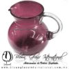 Jarra Bola color Sólido Amatista, Artesanías de Vidrio Soplado - Blown Glass Pitcher Jar Handmade Jarra Bola color Sólido Amatista, Artesanías de Vidrio Soplado - Blown Glass Pitcher Jar Handmade