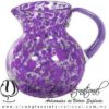 Jarra Bola Pintas y Asa de Color Morado, Artesanías de Vidrio Soplado - Blown Glass Pitchar Jar Handmade Jarra Bola Pintas y Asa de Color Morado, Artesanías de Vidrio Soplado - Blown Glass Pitchar Jar Handmade