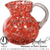 Jarra Bola Pintas de Color rojo, Artesanías de Vidrio Soplado - Blown Glass Pitchar jar Handmade Jarra Bola Pintas de Color rojo, Artesanías de Vidrio Soplado - Blown Glass Pitchar jar Handmade