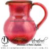 Jarra Bola Lustre Sólido y Asa de Color Rojo, Artesanías de Vidrio - Blown Glass Pitchar Jar Hnadmade Jarra Bola Lustre Sólido y Asa de Color Rojo, Artesanías de Vidrio - Blown Glass Pitchar Jar Hnadmade