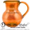 Jarra Bola Lustre Sólido y Asa de Color Naranja, Artesanías de Vidrio - Blown Glass Pitchar Jar Hnadmade Jarra Bola Lustre Sólido y Asa de Color Naranja, Artesanías de Vidrio - Blown Glass Pitchar Jar Hnadmade