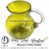 Jarra Bola color Sólido Amarillo, Artesanías de Vidrio Soplado - Blown Glass Pitcher Jar Handmade Jarra Bola color Sólido Amarillo, Artesanías de Vidrio Soplado - Blown Glass Pitcher Jar Handmade