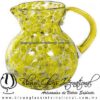 Jarra Bola Pintas y Asa de Color Amarillo, Artesanías de Vidrio Soplado - Blown Glass Pitchar Jar Handmade Jarra Bola Pintas y Asa de Color Amarillo, Artesanías de Vidrio Soplado - Blown Glass Pitchar Jar Handmade