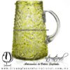 Jarra Lechera Granizado de color, Amarillo, Asa Cristal, Artesanías de Vidrio Soplado - Blown Glass Pitchar Jar of milk Handmade Jarra Lechera Granizado de color, Amarillo, Asa Cristal, Artesanías de Vidrio Soplado - Blown Glass Pitchar Jar of milk Handmade