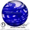 Esfera Hilo Jalado de color Azul Cobalto, Artesanías de Vidrio Soplado - Blown Glass Sphere Ball Handmade Esfera Hilo Jalado de color Azul Cobalto, Artesanías de Vidrio Soplado - Blown Glass Sphere Ball Handmade