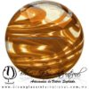 Esfera Hilo Jalado de color Ámbar, Artesanías de Vidrio Soplado - Blown Glass Sphere Ball Handmade Esfera Hilo Jalado de color Ámbar, Artesanías de Vidrio Soplado - Blown Glass Sphere Ball Handmade