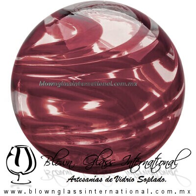 Esfera Hilo Jalado de color Amatista, Artesanías de Vidrio Soplado - Blown Glass Sphere Ball Handmade Esfera Hilo Jalado de color Amatista, Artesanías de Vidrio Soplado - Blown Glass Sphere Ball Handmade