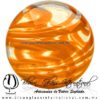 Esfera Hilo Jalado de color Naranja, Artesanías de Vidrio Soplado - Blown Glass Sphere Ball Handmade Esfera Hilo Jalado de color Naranja, Artesanías de Vidrio Soplado - Blown Glass Sphere Ball Handmade