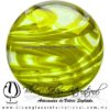 Esfera Hilo Jalado de color Amarillo, Artesanías de Vidrio Soplado - Blown Glass Sphere Ball Handmade Esfera Hilo Jalado de color Amarillo, Artesanías de Vidrio Soplado - Blown Glass Sphere Ball Handmade