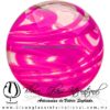 Esfera Hilo Jalado de color rosa fucsia, Artesanías de Vidrio Soplado - Blown Glass Sphere Ball Handmade Esfera Hilo Jalado de color rosa fucsia, Artesanías de Vidrio Soplado - Blown Glass Sphere Ball Handmade