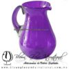 Jarra Pera Sólido y Asa de Color Morado, Artesanías de Vidrio Soplado - Blown Glass Pitchar Jar of water handmade Jarra Pera Sólido y Asa de Color Morado, Artesanías de Vidrio Soplado - Blown Glass Pitchar Jar of water handmade