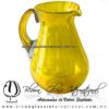 Jarra Pera Sólido y Asa de Color Amarillo, Artesanías de Vidrio Soplado - Blown Glass Pitchar Jar of water handmade Jarra Pera Sólido y Asa de Color Amarillo, Artesanías de Vidrio Soplado - Blown Glass Pitchar Jar of water handmade