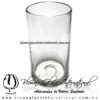 Vaso Cilindrico cristal Transparente para Agua 8 cm (Diametro) x 13 cm (Altura) Artesanías de Vidrio Soplado Blown Glass Water Glass of water Handmade