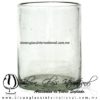 Vaso Cilíndrico cristal para jugo / old fashion Artesanías de Vidrio Soplado Blown Glass Water Glass of water Handmade