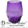 Vaso Barril Sólido de color Morado, Artesanías de Vidrio Soplado - Blown Glass Barrel whisky tequila Handmade Vaso Barril Sólido de color Morado, Artesanías de Vidrio Soplado - Blown Glass Barrel whisky tequila Handmade