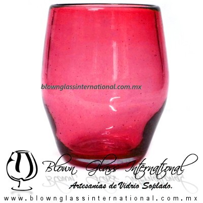 Vaso Barril Sólido de color Rojo, Artesanías de Vidrio Soplado - Blown Glass Barrel whisky tequila Handmade Vaso Barril Sólido de color Rojo, Artesanías de Vidrio Soplado - Blown Glass Barrel whisky tequila Handmade