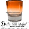 Vaso Cónico Old Fashion Doble Fondo Desvanecido de Color Naranja, Artesanías de Vidrio Soplado - Blown Glass Whisky on the rocs, Handmade Vaso Cónico Old Fashion Doble Fondo Desvanecido de Color Naranja, Artesanías de Vidrio Soplado - Blown Glass Whisky on the rocs, Handmade
