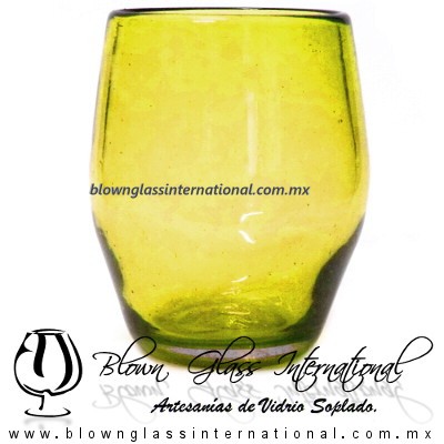 Vaso Barril Sólido de color Amarillo, Artesanías de Vidrio Soplado - Blown Glass Barrel whisky tequila Handmade Vaso Barril Sólido de color Amarillo, Artesanías de Vidrio Soplado - Blown Glass Barrel whisky tequila Handmade
