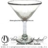 Copa Martini de Vidrio Soplado Artesanal, Cristalina
