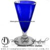 Copa Cónica Cervecera Color Sólido Azul Cobalto (pie cristal), Artesanías de Vidrio Soplado - Blown Glass Cup Handmade