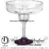 Copa Margarita Vaso pie de color Morado, Purple, Artesanías de Vidrio Soplado, Fabrica de Vidrio - Blown Glass Factory Store Handmade