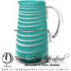 Jarra Lechera color Opalino Sólido Espiral Blanco - Thumbnail Image 4