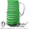 Jarra Lechera color Opalino Sólido Espiral Blanco - Thumbnail Image 5