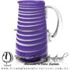 Jarra Lechera color Opalino Sólido Espiral Blanco - Thumbnail Image 9