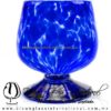 Copa Coñac Pintas y Pie de Color Azul Cobalto, Artesanías de Vidrio Soplado - Blown Glass Cognac Cup Glass Handmade Copa Coñac Pintas y Pie de Color Azul Cobalto, Artesanías de Vidrio Soplado - Blown Glass Cognac Cup Glass Handmade
