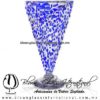 Copa Cónica Cervecera Granizado de color Azul Cobalto (pie cristal), Artesanías de Vidrio Soplado - Blown Glass Cup Handmade Copa Cónica Cervecera Granizado de color Azul Cobalto (pie cristal), Artesanías de Vidrio Soplado - Blown Glass Cup Handmade