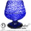 Copa Coñac Granizado y Pie de Color Azul Cobalto, Artesanías de Vidrio Soplado - Blown Glass Cognac Cup Handmade Copa Coñac Granizado y Pie de Color Azul Cobalto, Artesanías de Vidrio Soplado - Blown Glass Cognac Cup Handmade
