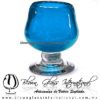 Copa Coñac Color Solido, Azul Aguamarina pie cristal, Artesanía de Vidrio Soplado - Blown Glass Cognac Cup Handmade Copa Coñac Color Solido, Azul Aguamarina pie cristal, Artesanía de Vidrio Soplado - Blown Glass Cognac Cup Handmade
