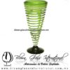 Copa Cónica Cervecera Espiral borde y Pie de color Verde Lima, Artesanías de Vidrio Soplado - Blown Glass Cup Handmade Copa Cónica Cervecera Espiral borde y Pie de color Verde Lima, Artesanías de Vidrio Soplado - Blown Glass Cup Handmade