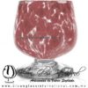 Copa Coñac Pintas de color Amatista, Pie Cristal - Blown Glass Cognac Cup Handmade Copa Coñac Pintas de color Amatista, Pie Cristal - Blown Glass Cognac Cup Handmade