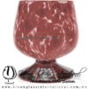 Copa Coñac Pintas y Pie de Color Amatista, Artesanías de Vidrio Soplado - Blown Glass Cognac Cup Glass Handmade Copa Coñac Pintas y Pie de Color Amatista, Artesanías de Vidrio Soplado - Blown Glass Cognac Cup Glass Handmade