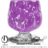 Copa Coñac Pintas de color Morado, Pie Cristal - Blown Glass Cognac Cup Handmade Copa Coñac Pintas de color Morado, Pie Cristal - Blown Glass Cognac Cup Handmade