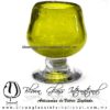 Copa Coñac Color Solido, Amarillo pie cristal, Artesanía de Vidrio Soplado - Blown Glass Cognac Cup Handmade Copa Coñac Color Solido, Amarillo pie cristal, Artesanía de Vidrio Soplado - Blown Glass Cognac Cup Handmade