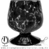 Copa Coñac Pintas y Pie de Color Negro, Artesanías de Vidrio Soplado - Blown Glass Cognac Cup Glass Handmade Copa Coñac Pintas y Pie de Color Negro, Artesanías de Vidrio Soplado - Blown Glass Cognac Cup Glass Handmade