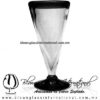 Copa Cónica Cervecera Borde y Pie de color Negro, Artesanías de Vidrio Soplado - Blown Glass Cup Handmade Copa Cónica Cervecera Borde y Pie de color Negro, Artesanías de Vidrio Soplado - Blown Glass Cup Handmade