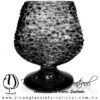 Copa Coñac Granizado y Pie de Color Negro, Artesanías de Vidrio Soplado - Blown Glass Cognac Cup Handmade Copa Coñac Granizado y Pie de Color Negro, Artesanías de Vidrio Soplado - Blown Glass Cognac Cup Handmade