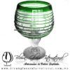 Copa Chabela Borde y Espiral de color Verde Jade, Artesanías de Vidrio Soplado - Blown Glass Cup Handmade Copa Chabela Borde y Espiral de color Verde Jade, Artesanías de Vidrio Soplado - Blown Glass Cup Handmade