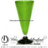 Copa Cónica Cervecera Sólido y Pie Verde Lima, Artesanías de Vidrio Soplado - Blown Glass Cup Handmade Copa Cónica Cervecera Sólido y Pie Verde Lima, Artesanías de Vidrio Soplado - Blown Glass Cup Handmade