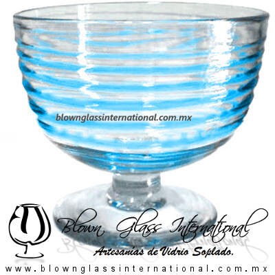 Copa Media Naranja Postre Espiral Color Azul Aguamarina, Aqua Blue, Artesanías de Vidrio Soplado, Fabrica de Vidrio - Blown Glass Factory Store Copa Media Naranja Postre Espiral Color Azul Aguamarina, Aqua Blue, Artesanías de Vidrio Soplado, Fabrica de Vidrio - Blown Glass Factory Store
