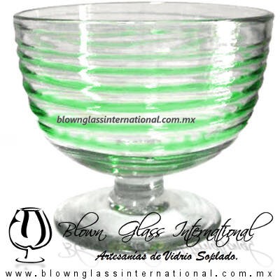 Copa Media Naranja Postre Espiral Color Verde Jade, Dark Green, Artesanías de Vidrio Soplado, Fabrica de Vidrio - Blown Glass Factory Store Copa Media Naranja Postre Espiral Color Verde Jade, Dark Green, Artesanías de Vidrio Soplado, Fabrica de Vidrio - Blown Glass Factory Store